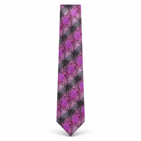 Front view of Paul Williams men’s multicoloured floral silk pointed tie one size
