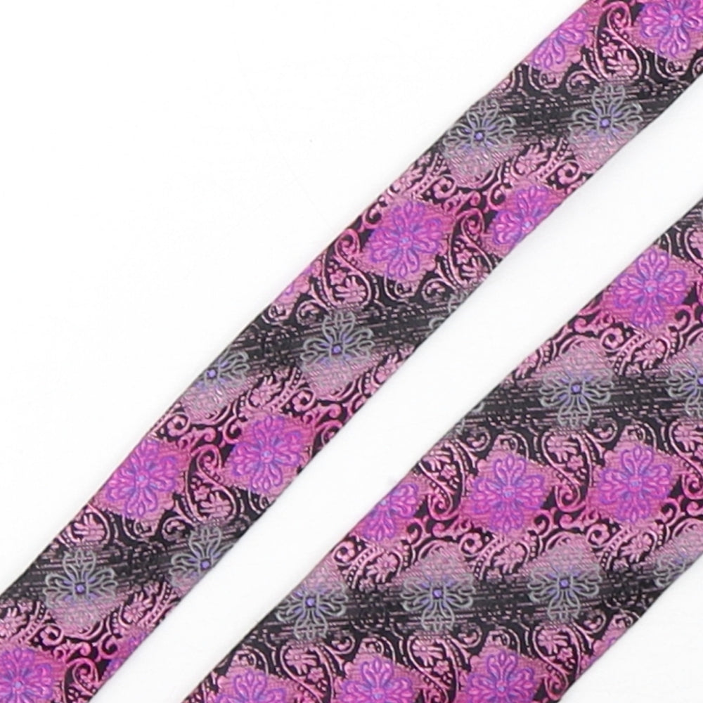 Paul Williams Mens Multicoloured Floral Silk Pointed Tie One Size