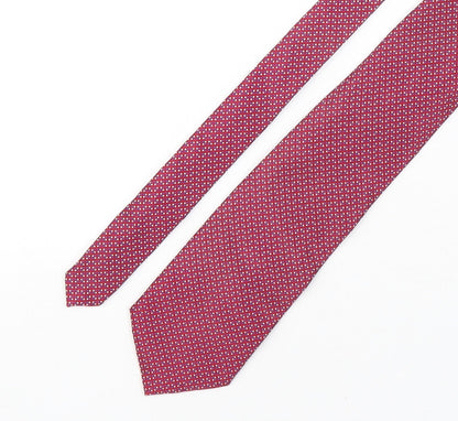 Marks and Spencer Mens Multicoloured Polka Dot Silk Pointed Tie One Size