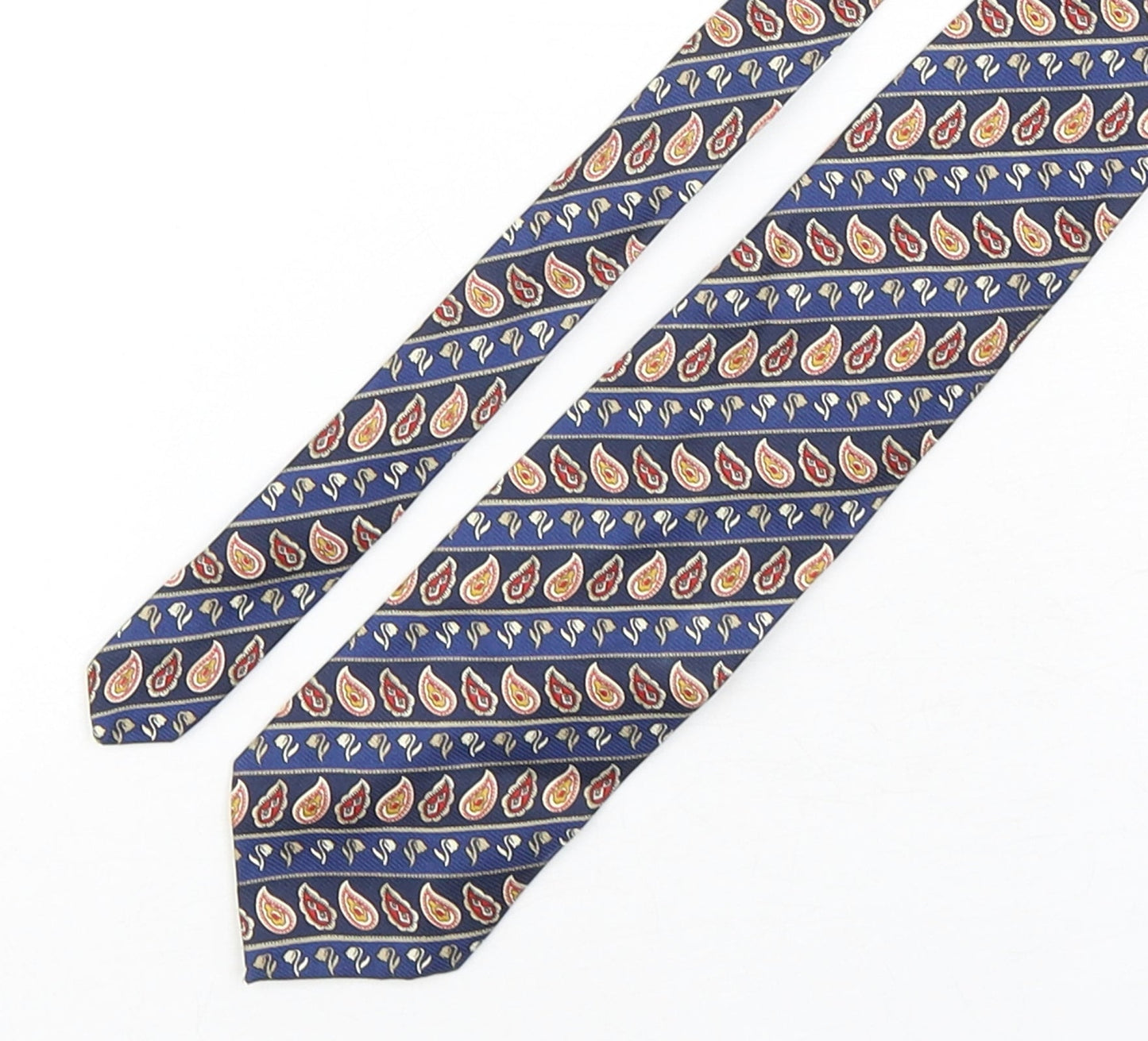 Christian Tyler Mens Multicoloured Paisley Silk Pointed Tie One Size