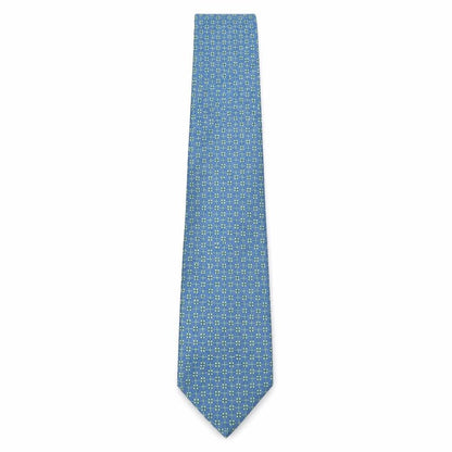 Mens BHS Green Geometric  Pointed Tie