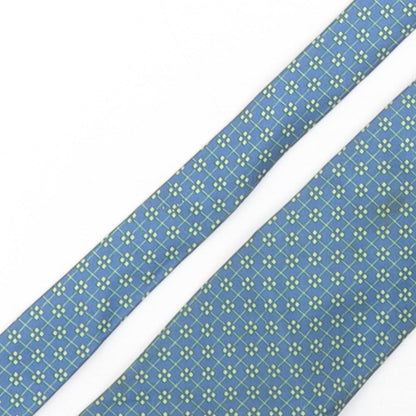 Mens BHS Green Geometric  Pointed Tie