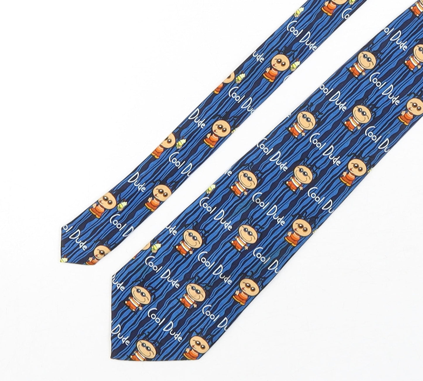 Mens BubbleGum Multicoloured Geometric  Pointed Tie