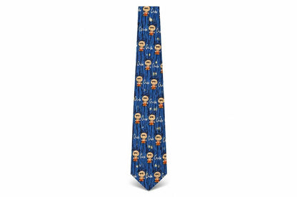 Mens BubbleGum Multicoloured Geometric  Pointed Tie