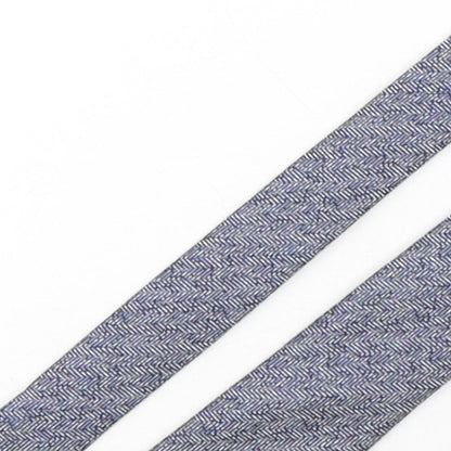 River Island  Mens Blue Geometric Polyester Pointed Tie One Size