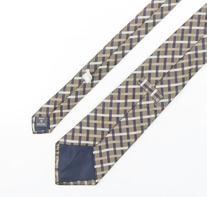 NEXT Mens Multicoloured Plaids & Checks Silk Pointed Tie One Size