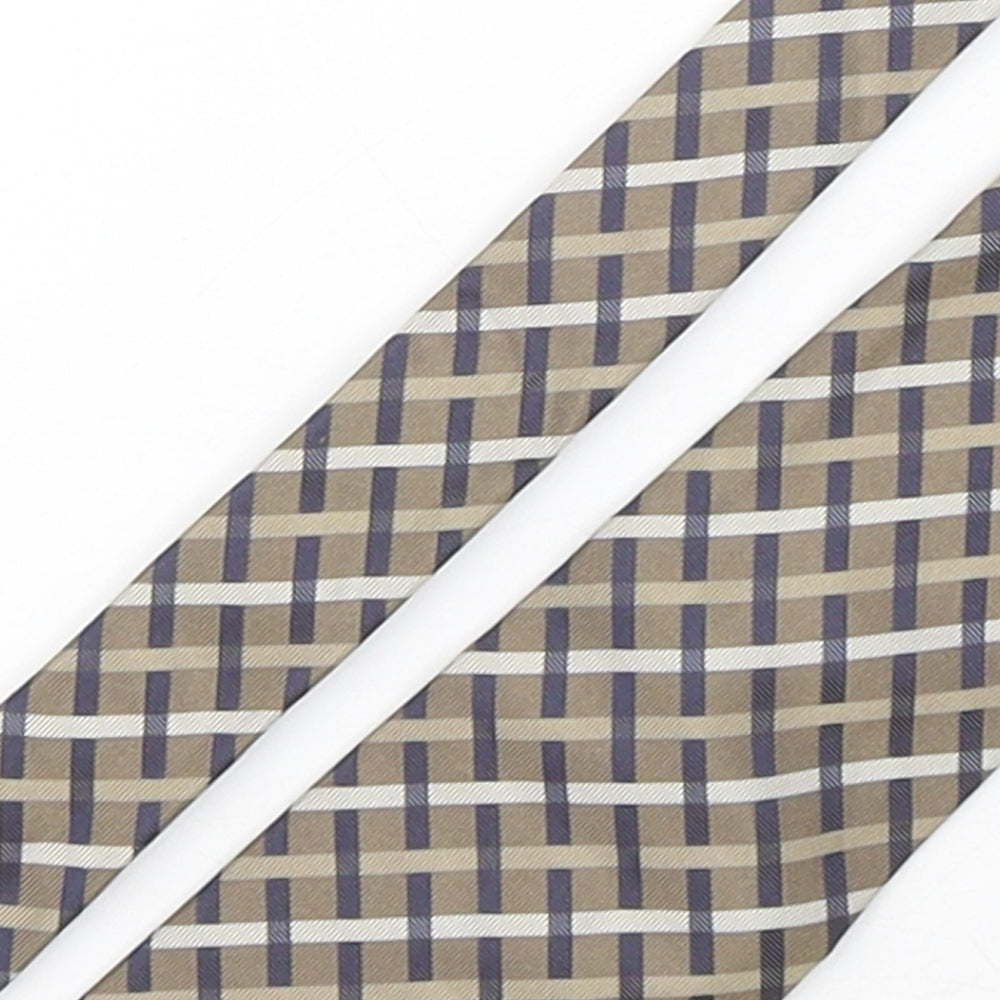 NEXT Mens Multicoloured Plaids & Checks Silk Pointed Tie One Size