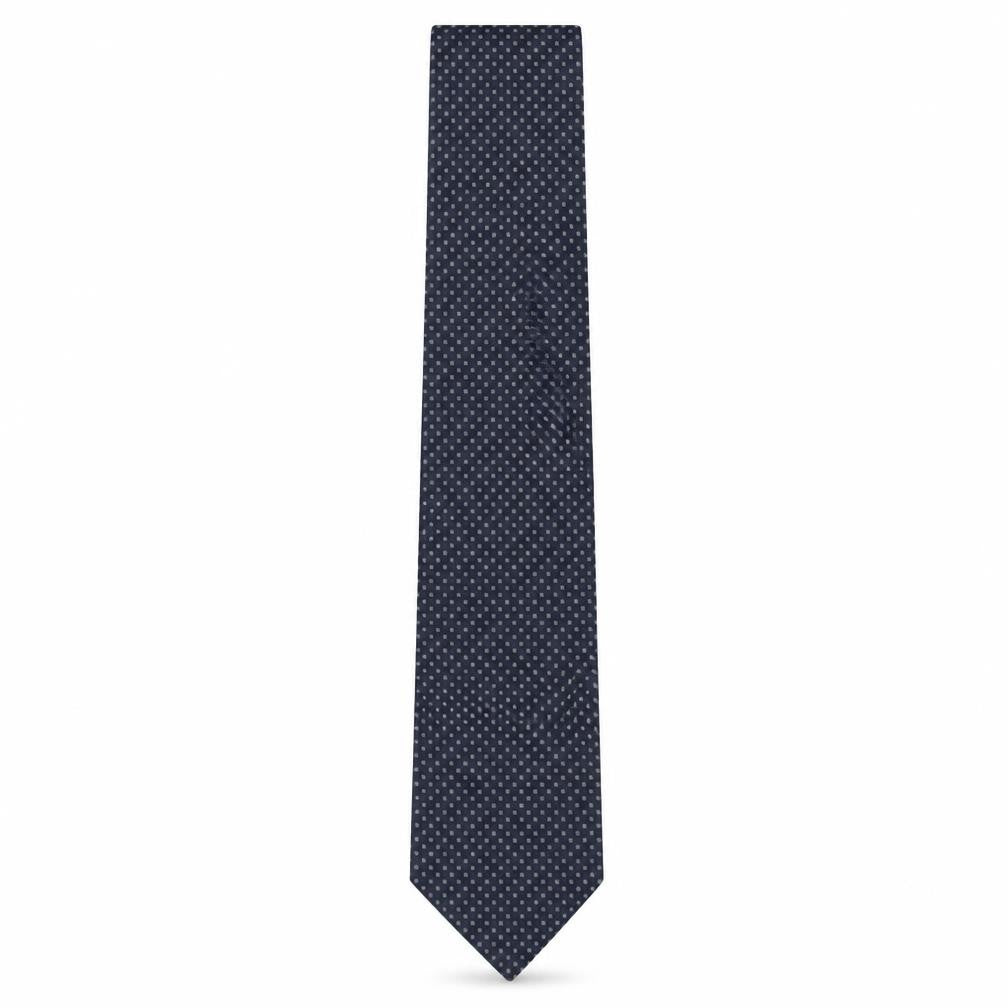 Mens NEXT Blue Geometric  Pointed Tie