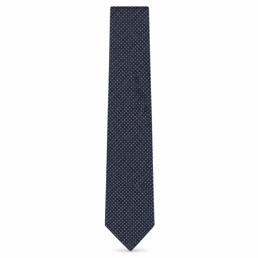 Front view of Next men’s blue geometric polyester pointed tie one size