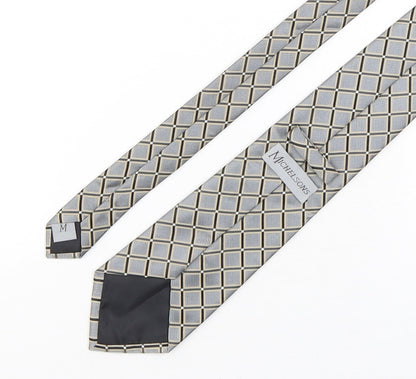 Michelsons Mens Multicoloured Plaids & Checks Polyester Pointed Tie One Size