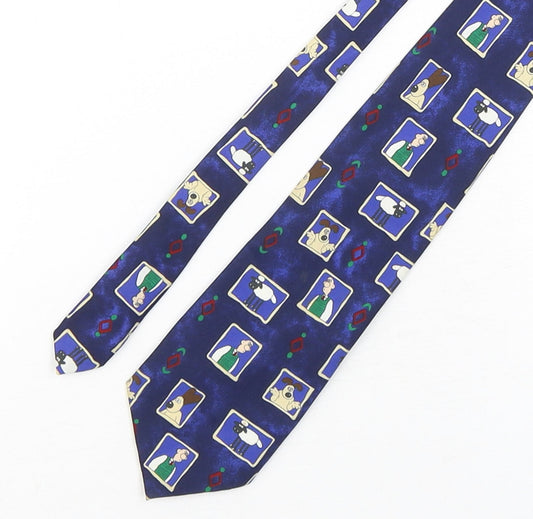 Marks and Spencer Mens Multicoloured Geometric Polyester Pointed Tie One Size