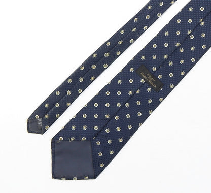 Marks and Spencer Mens Multicoloured Floral Polyester Pointed Tie One Size