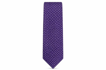 Mens Marks and Spencer Purple Geometric  Pointed Tie