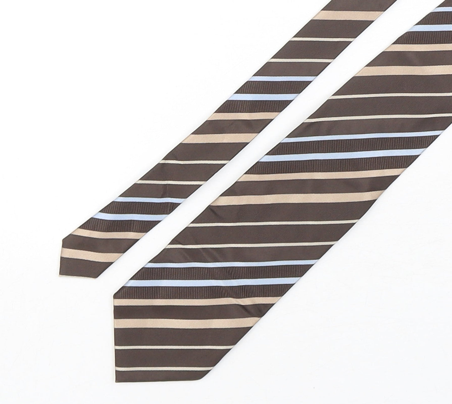 NEXT Mens Multicoloured Striped Silk Pointed Tie One Size