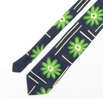 Marks and Spencer Mens Multicoloured Floral Polyester Pointed Tie One Size