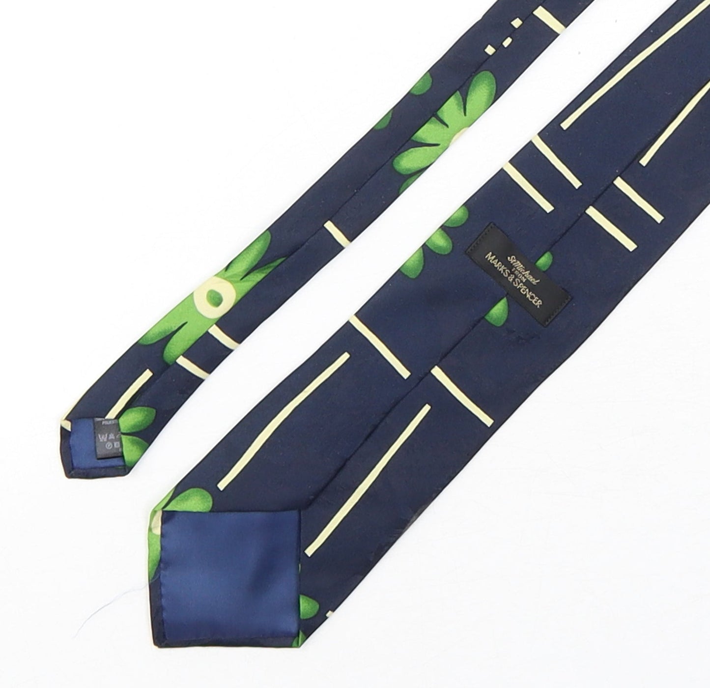 Marks and Spencer Mens Multicoloured Floral Polyester Pointed Tie One Size