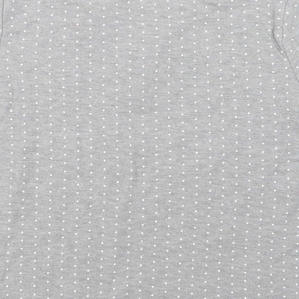 Womens UK Size 8 Essentials Grey Basic Polo