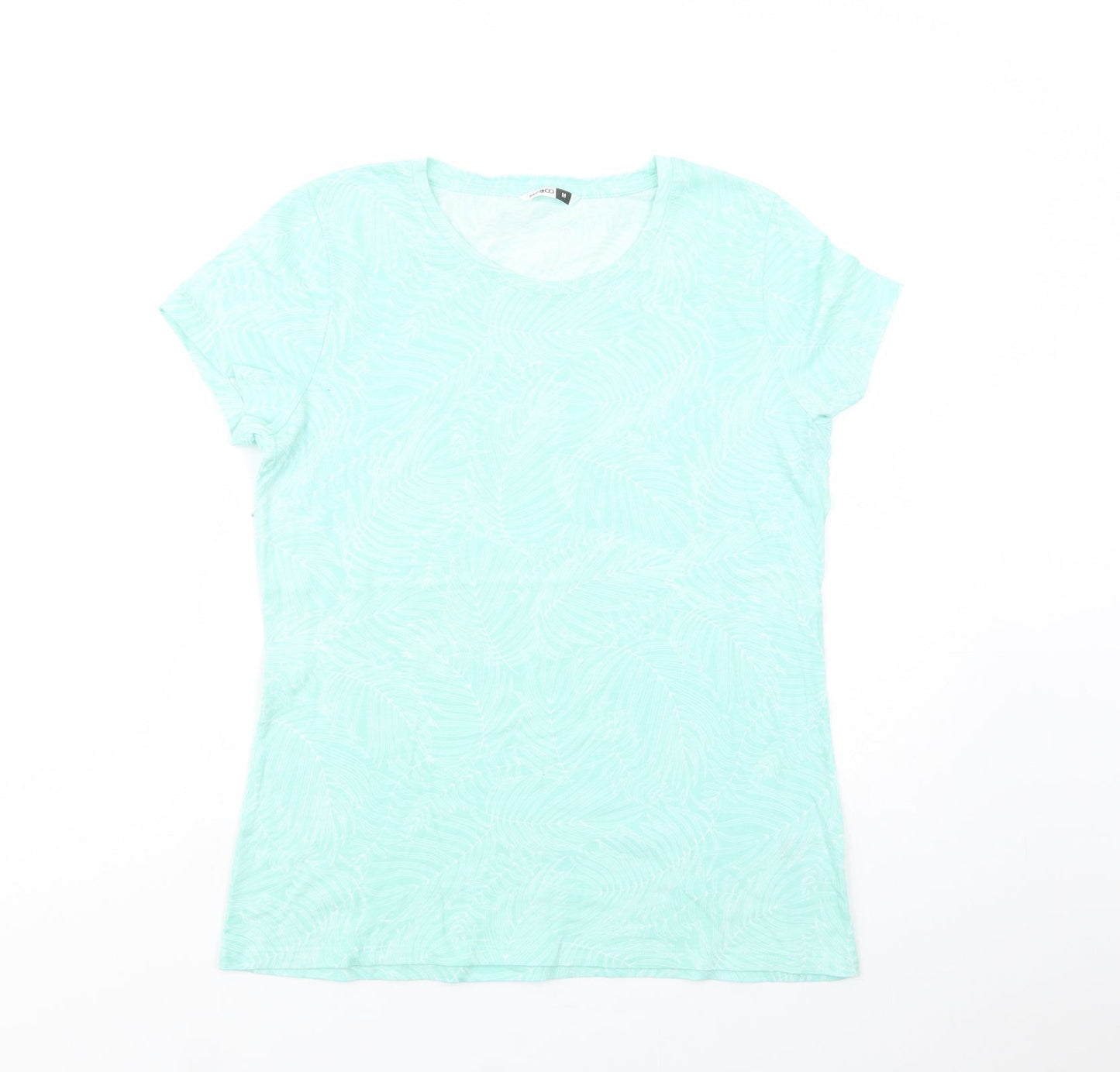 Womens UK Size M Pep & Co Green Basic T-Shirt