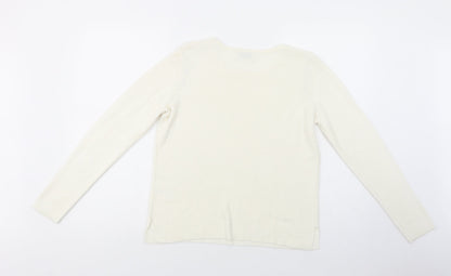 Womens UK Size S Papaya Ivory Pullover Jumper