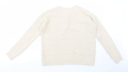 Womens UK Size S H&M Beige Pullover Jumper