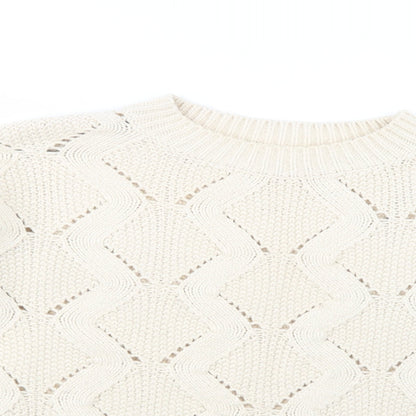 Womens UK Size S H&M Beige Pullover Jumper