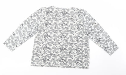 Womens UK Size M Bonmarché White Basic Blouse