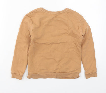 George Girls Brown  Cotton Pullover Sweatshirt Size 5-6 Years  Pullover - Todays Mood Sassy