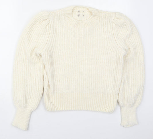 Womens UK Size XS H&M Ivory Pullover Jumper