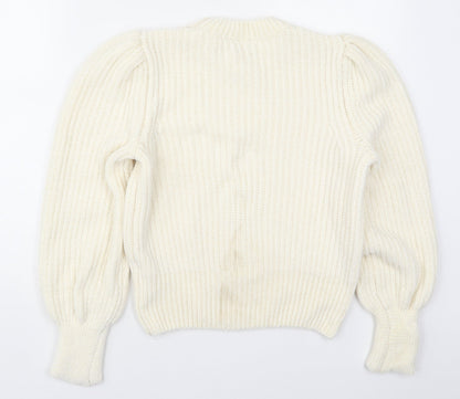 Womens UK Size XS H&M Ivory Pullover Jumper