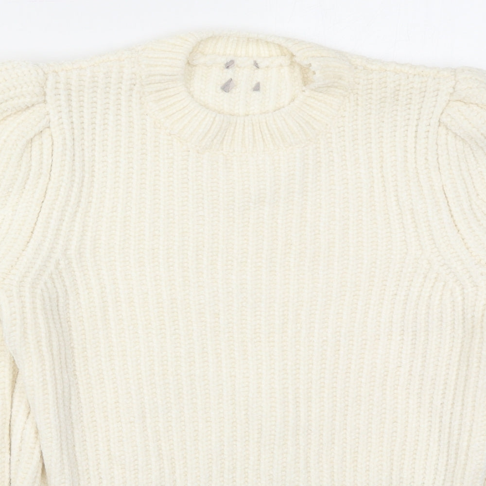 Womens UK Size XS H&M Ivory Pullover Jumper