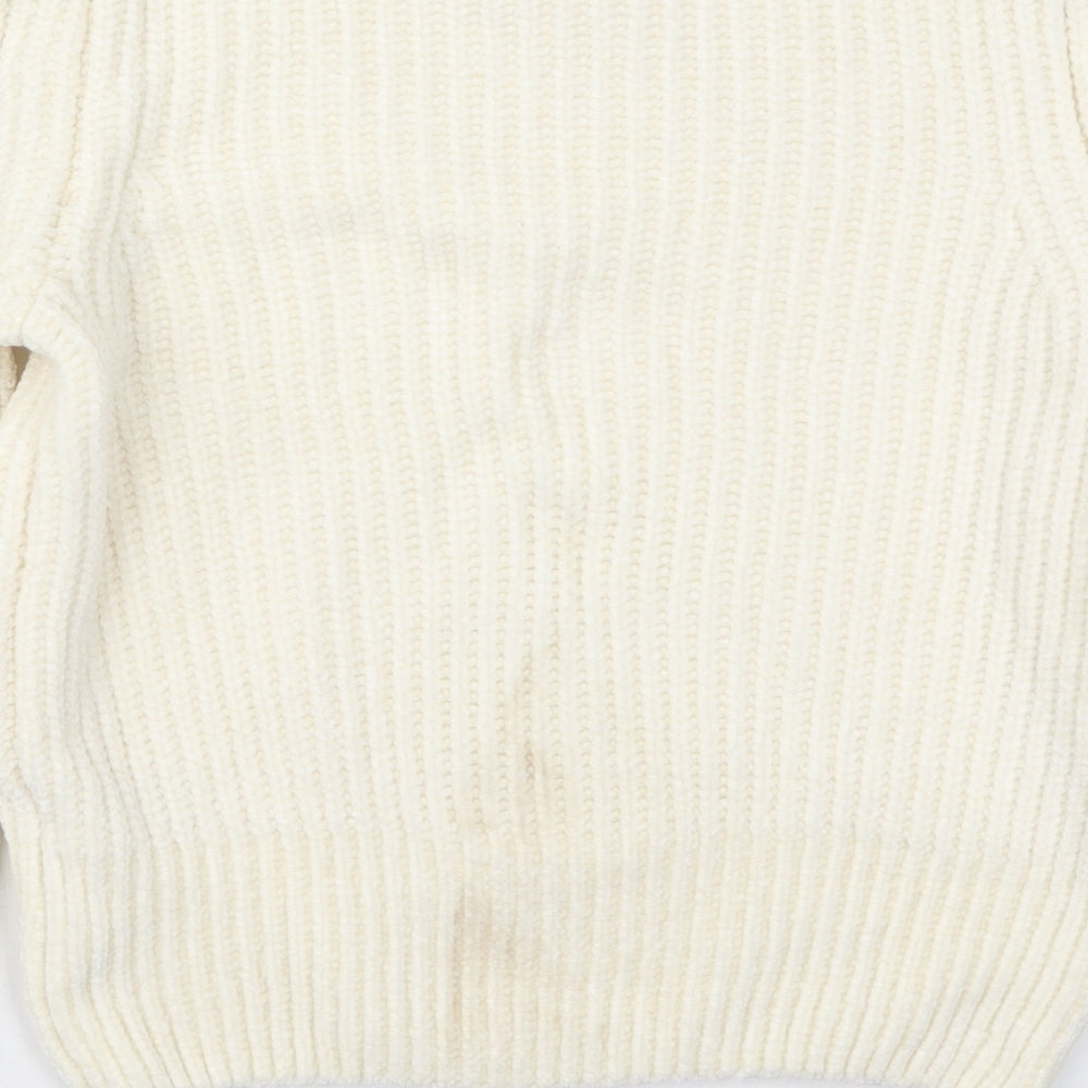 Womens UK Size XS H&M Ivory Pullover Jumper