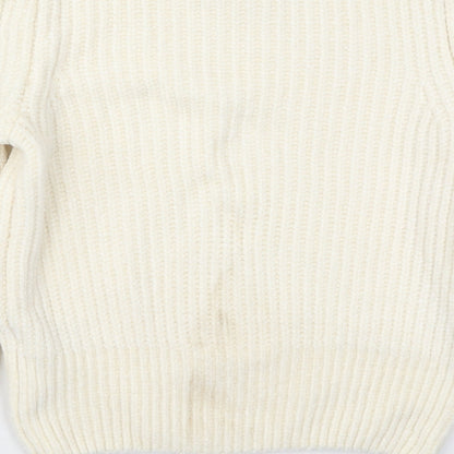Womens UK Size XS H&M Ivory Pullover Jumper