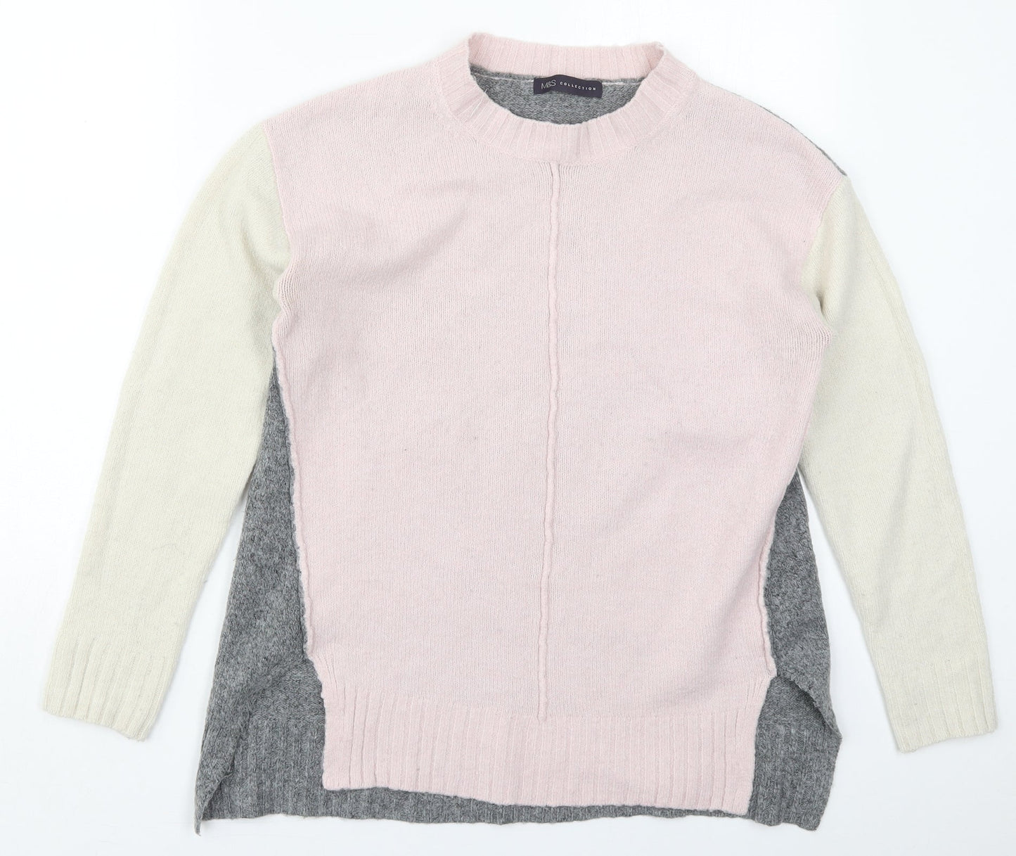 Womens UK Size S Marks and Spencer Pink Pullover Jumper