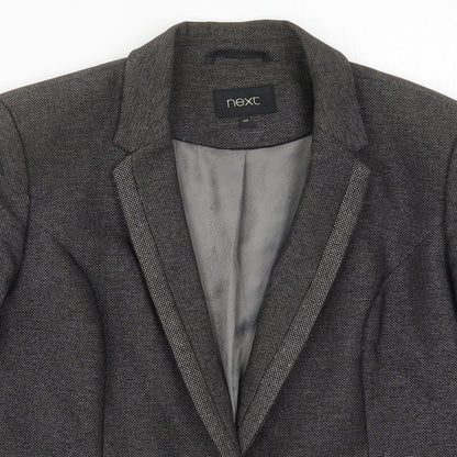 NEXT Womens Grey  Polyester Jacket Suit Jacket Size 14