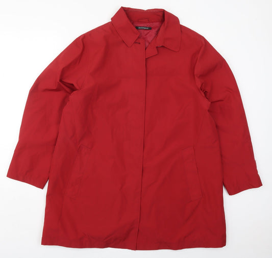 Womens UK Size M Dannimac Red Overcoat