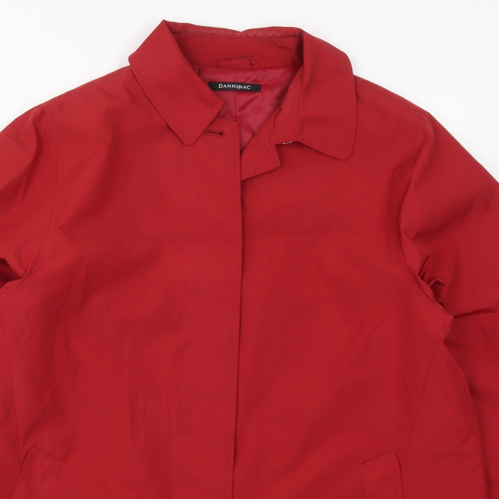 Womens UK Size M Dannimac Red Overcoat