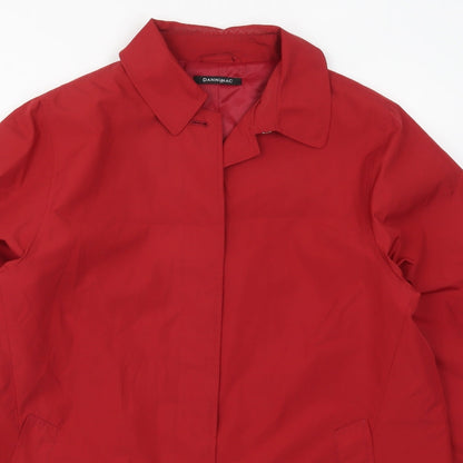Womens UK Size M Dannimac Red Overcoat