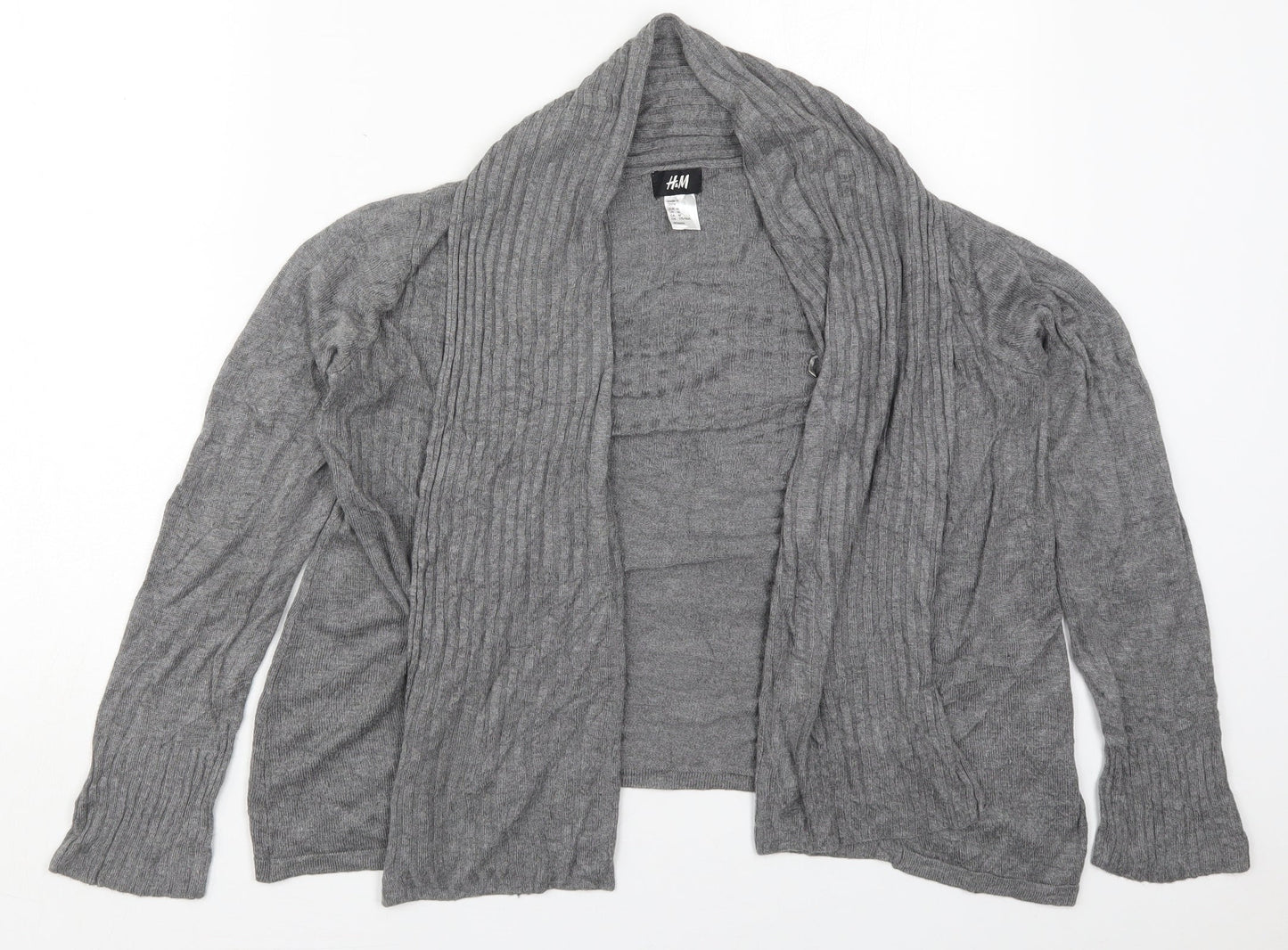 Womens UK Size M H&M Black Cardigan Jumper