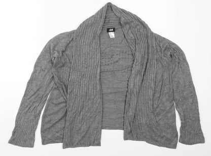 Womens UK Size M H&M Black Cardigan Jumper