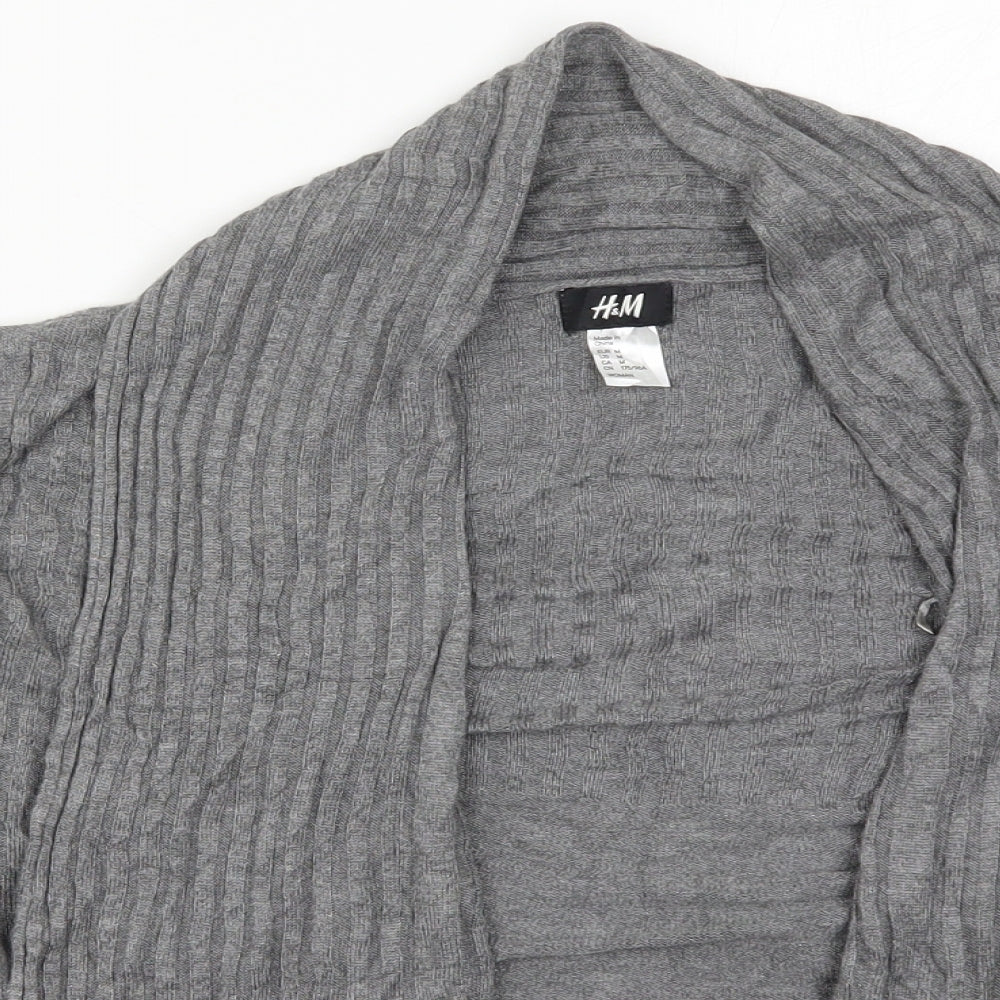 Womens UK Size M H&M Black Cardigan Jumper