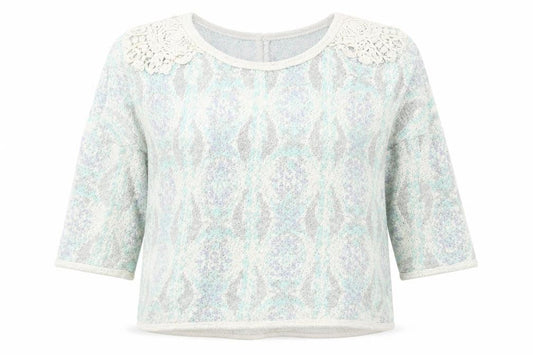 Womens UK Size M Pull & Bear Green Pullover Jumper