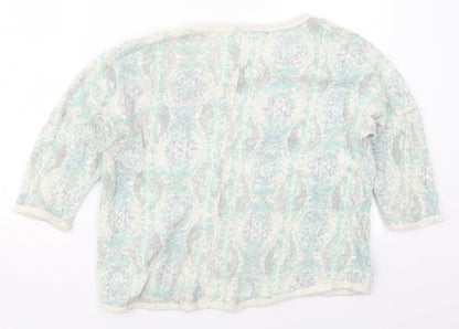 Womens UK Size M Pull & Bear Green Pullover Jumper