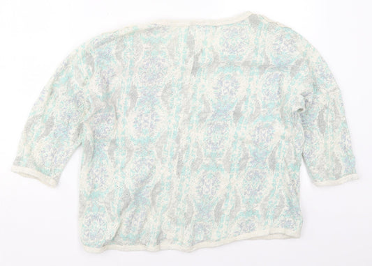 Womens UK Size M Pull & Bear Green Pullover Jumper