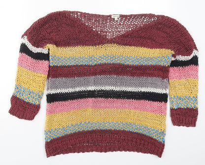 Womens UK Size 10 River Island Multicoloured Pullover Jumper