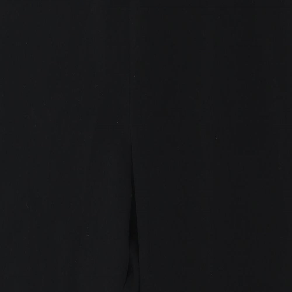 BM Womens Black  Polyester Carrot Trousers Size 20 L25 in Regular Zip