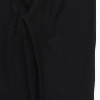 George Womens Black  Polyester Trousers  Size 12 L26 in Regular Zip