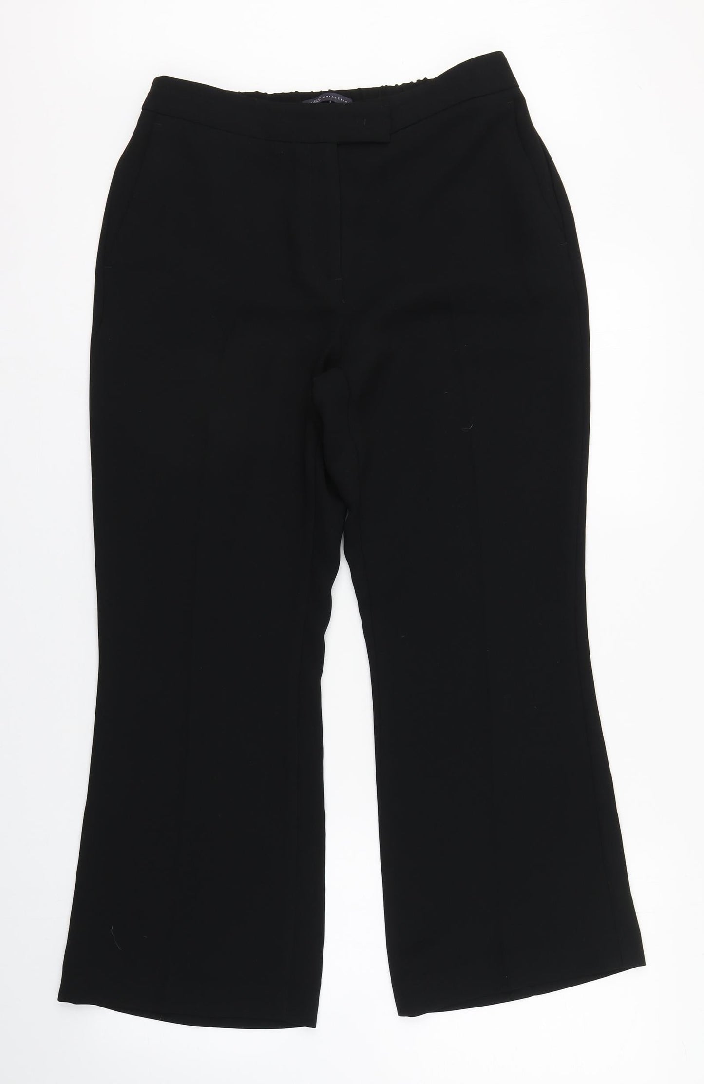 Womens UK Size 10 Marks and Spencer Regular Fit  Black Trousers