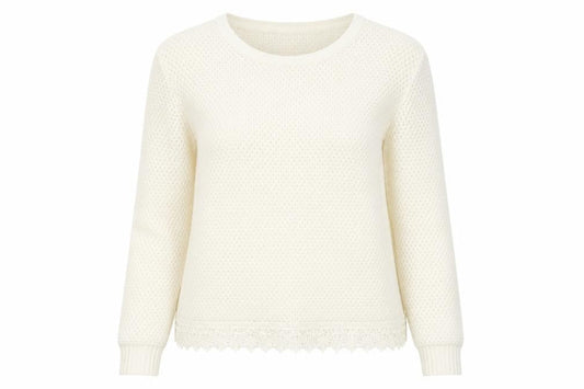 Womens UK Size M Originals Knitwear Ivory Pullover Jumper