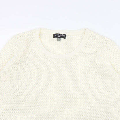Womens UK Size M Originals Knitwear Ivory Pullover Jumper