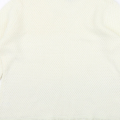 Womens UK Size M Originals Knitwear Ivory Pullover Jumper